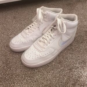 White High-Top Men's Sneakers